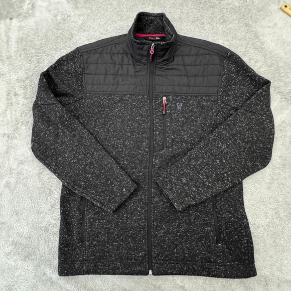 Stoic Full Zip Jacket‎ Men's Size Medium Long Sleeve Dark Charcoal - Picture 1 of 10